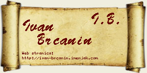 Ivan Brčanin vizit kartica